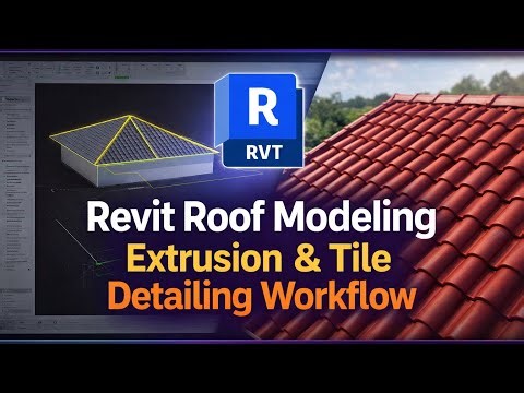Revit Roof Modeling: Extrusion & Tile Detailing Workflow