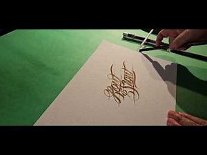 Script Lettering with Brush Pens.