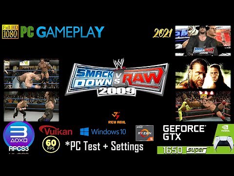 RPCS3 SmackDown vs Raw 2009 PC Gameplay | Playable | PS3 Emulator | 1080p60FPS | 2021