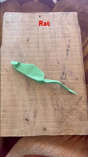 How to Make a Cute Paper Rat 🐭 | Easy Origami Rat Tutorial