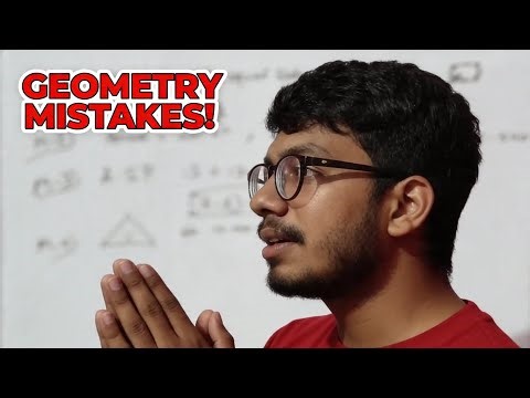 common mistakes in GEOMETRY