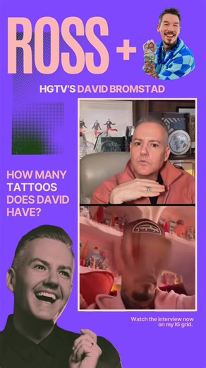 I was so excited to get to chat with David Bromstad! I had to ask - how many tattoos does he have & which ones does he cover up when he’s shooting #MyLotterDreamHome? Watch this clip & our whole interview now: https://www.instagram.com/reel/DSdKDd5EYmh/?igsh=MWdsYTN1ZGxrNm9z | Ross Mathews