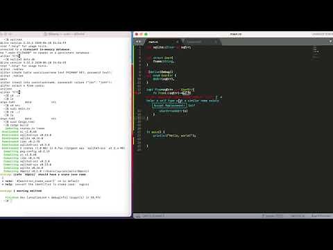 Using SQlite with Rust