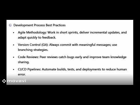 Software Development Best Practices 101