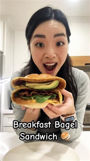 Life changing Breakfast Bagel Sandwich 🥯 | Quick & Easy Homemade Breakfast