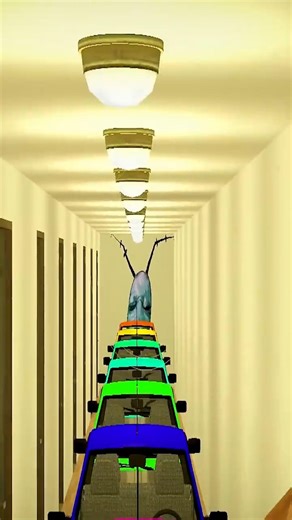 We Made a Car Train in the Hallway… Then the Giant Bug Showed Up #gmod #garrysmod
