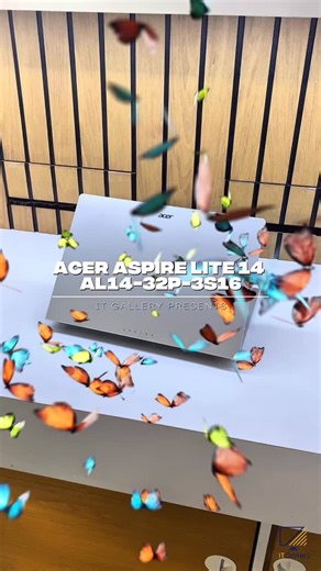 IT GALLERY on Instagram: "Acer Aspire Lite 14 AL14-32P-3S16 Spesifikasi : Processor : Intel Core 3 N355 Processor (8 Cores, 3.9 GHz) Display : 14.0″ WUXGA 1920 x 1200, IPS Acer ComfyView LED-backlit TFT LCD Wide viewing angle up to 170 degrees Memory : 16GB DDR5 RAM Storage : 512 GB SSD NVMe Gen2 Graphics : Intel Graphics Keyboard : Chicklet Keyboard Ports : 1x USB 3.2 Gen 1 ; 2x USB Type-C (Full Function : DC-In, Charge, Data, Display); HDMI port 1.4 with HDCP support Wireless : Wifi6 + BT 5.2 