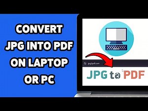 How To Convert JPG Into PDF On Laptop Or PC 2025 | Steps To Convert Image To PDF