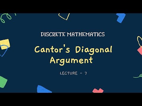 #7(Cantor's Diagonal Argument) Discrete Mathematics