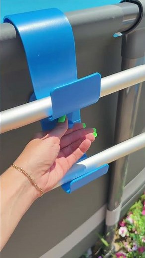 Maximize Your Pool Space with Ingenious Above Ground Pool Hooks #PoolHacks #SkimmerPoles