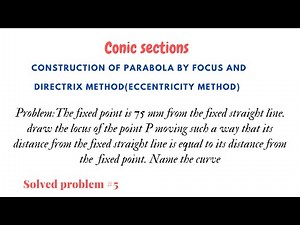 Parabola by focus and directrix method