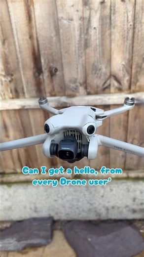Can I get a hello, from every Drone user?￼ #djimini4pro #hello