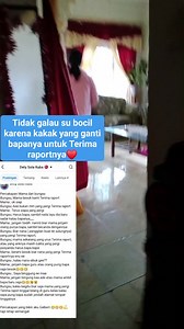 Tidak galau su bocil karena kakak yang ganti bapa untuk Terima raportnya❤ #reels | Dety Sola Ruba