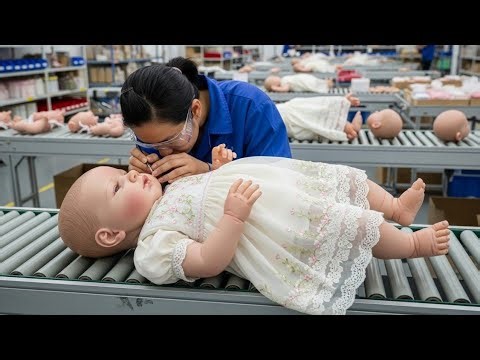 Inside a Baby Doll Manufacturing Factory: From Raw Plastic to Finished Infant Doll (Full Process)