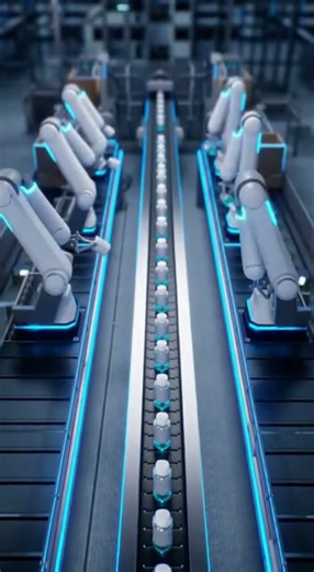 Robotic Precision Packaging 🤖 #chocolate #robotics #foodfactory #techshorts #engineering #aivideo