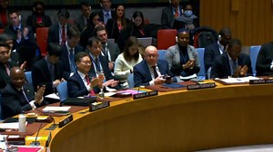 Watch UN security council vote on Gaza ceasefire resolution