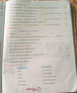 Plastics, polythenes are:   (a) Biodegradable   (b) Non-biodeg... | Filo
