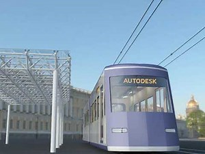 AutoCAD：移動パスアニメーション