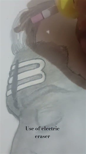 Use of electric eraser in sketch #trendingshorts #explore #workingartist #viralvideos #shorts #reels