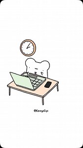 Taking off early ❤️ #cuteart #coupleart #kawaii | KennysGifs