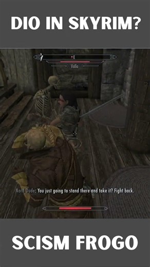 ZA WARUDO in Skyrim is BROKEN #skyrim #jojo #mods