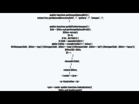 How to configure view and phtml file to show images in gallery?