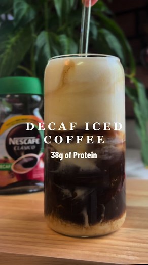 How to Make Decaf Iced Coffee with 38g of Protein
