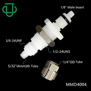 [Hot Item] Plastic 1/4" Ptf Ferruleless Fitting Valved Panel Mount Coupling Insert Bulkhead Quick Disconnect Air Hose Release Coupling