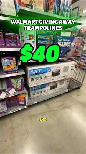 Walmart SECRET DEAL 🤯 $230 Trampoline for $40 #shorts