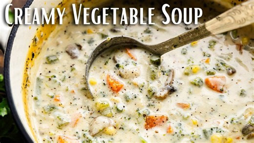 This soup is the most creamy vegetable soup you'll ever have