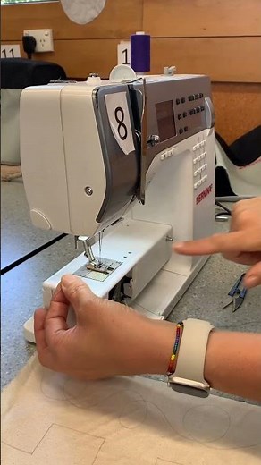 ‘Fishing’ for the bobbin thread on a Bernina sewing machine