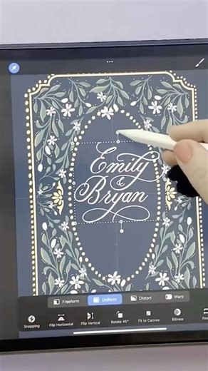 With just your iPad + Procreate 💍✨