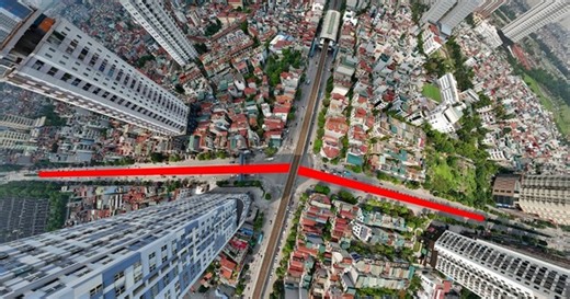 Hiện trạng vị trí dự định xây cầu vượt hoặc hầm chui hơn 770 tỷ ở Hà Nội
