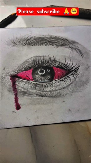 A Painful 😖😣 eyes drawing || Drawing tutorial eye drawing #art