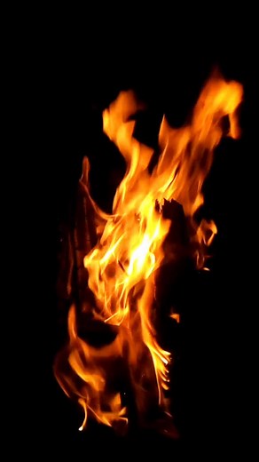 Captivating Close-Up of Fire Burning Brightly