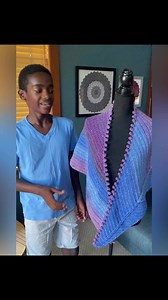 Add some fun and a little sparkle to your summer with this crochet shawl. I used Red Heart Roll With It Sparkle Yarn to make the really unique, geometric shawl. It’s lightweight and getting lots of positive reviews from friends and family. I really love the color way of this one. I have the free pattern and yarn links on my website www.jonahhands.com or tap link in my bio. #yarnspirations #crochet #shawl #redheart | Jonah’s Hands