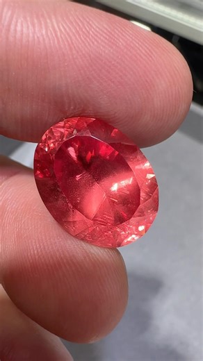 • Rare orange and pink natural oval Rhodochrosite• Soft stone: Mohs hardness only 3.5-4 • 16+ carats