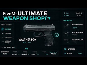 [QBCore - ESX] FiveM Weapon Shop Script - Full Setup & Showcase | Eyes Store