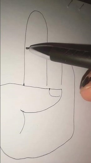 how to draw middle finger.