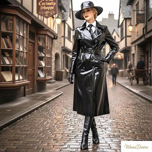 Handgefertigter PVC Trenchcoat: Gothic Cyberpunk Vinyl Regenmantel (S-6XL) - Etsy.de