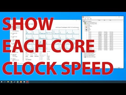 How to show individual core clock speeds in Windows