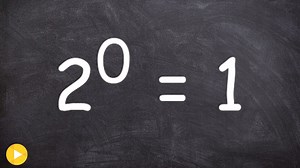 Teacher explains all why is everything raised to the zero power equal to one