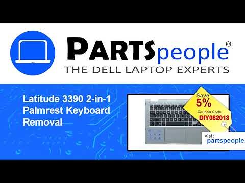 Dell Latitude 13-3390 2-in-1 (P69G001) Palmrest Keyboard How-To Video Tutorial