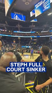 Curry's shooting range knows no bounds! 🎯 #ICYMI: Stephen Curry scored an insane bucket from the TUNNEL (94 FEET AWAY!) pregame 🤯 📹: Golden State Warriors #StephCurry #DubNation | NBA