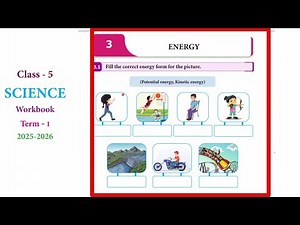 EE ,5th standard science term 1 work book answers unit 3 Energy English medium