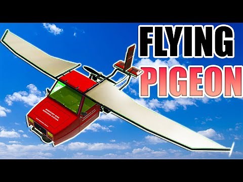 The Pigeon Finally FLIES! It's So EASY To Fly! - BeamNG Drive Fligeon Plane Mod