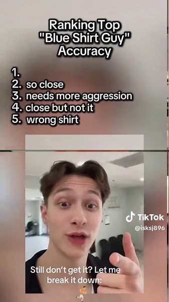 Ranking best blue shirt guy accuracy 🕺 #fyp #viralditiktok #assumptions #blueshirtguy #samba #whisk #ranking #accuracy