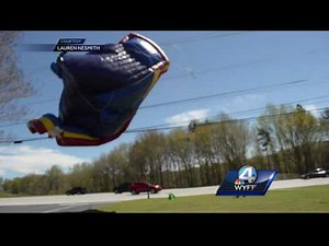 Child injured when bounce house at church festival blew away speaks out