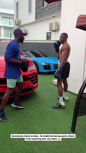 Intense Outdoor Boxing Training Session