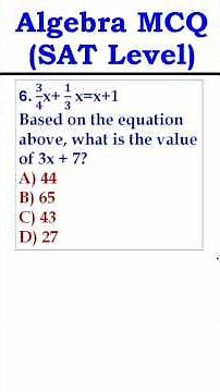 Digital SAT Math Practice Test | Solve If You’re Smart!